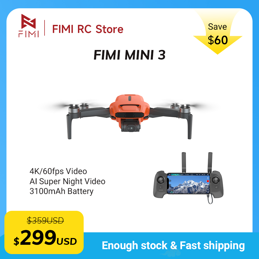 Drone Gimbal 3 Axis - FIMI MINI 3 Camere Drone 4K