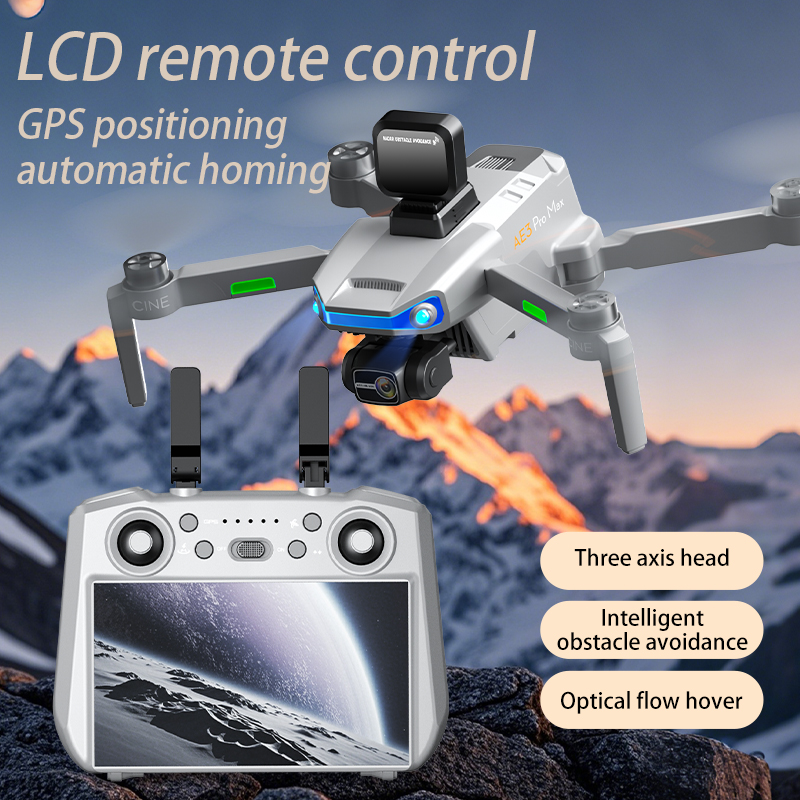 AE3 PRO Max NEW LCD SC GPS Dro - Drone Gimbal 3 Axis ulasan dan harga