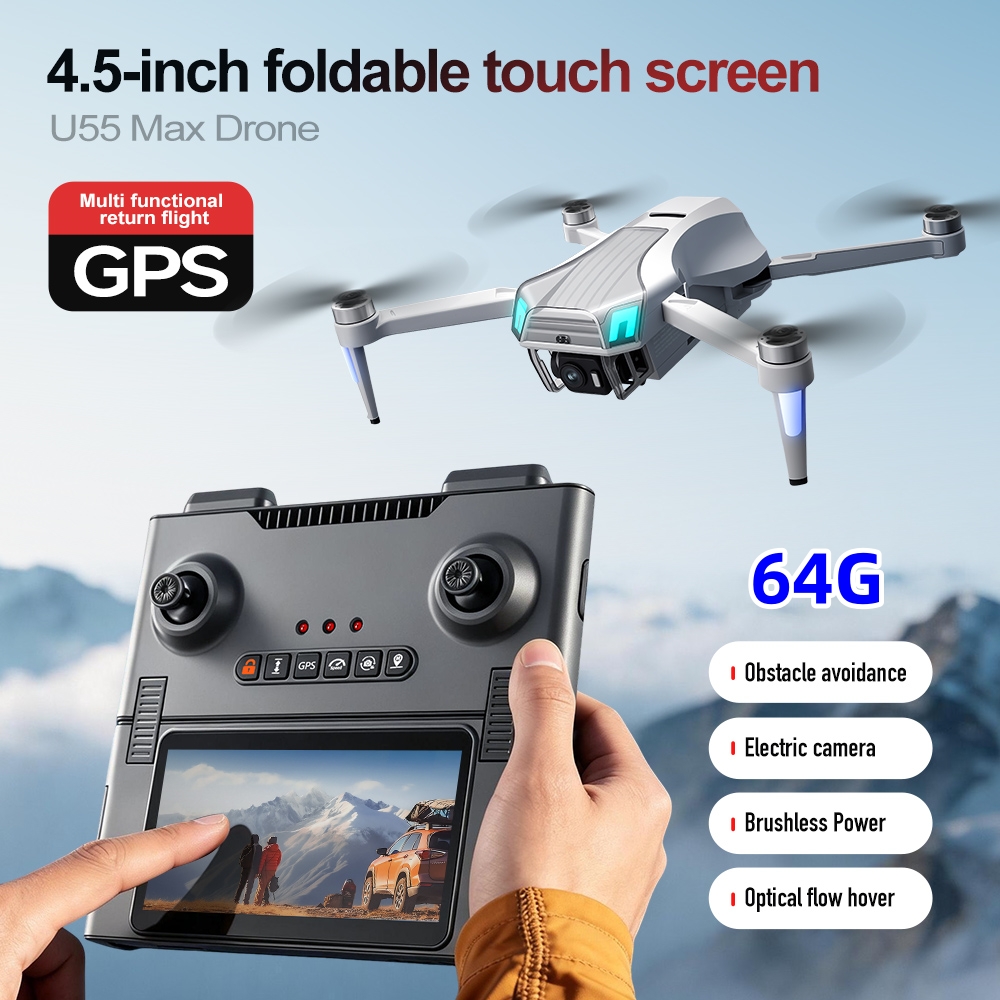 NCZOBOE U55  GPS Drone with Sc - Drone Gimbal 2 Axis ulasan dan harga