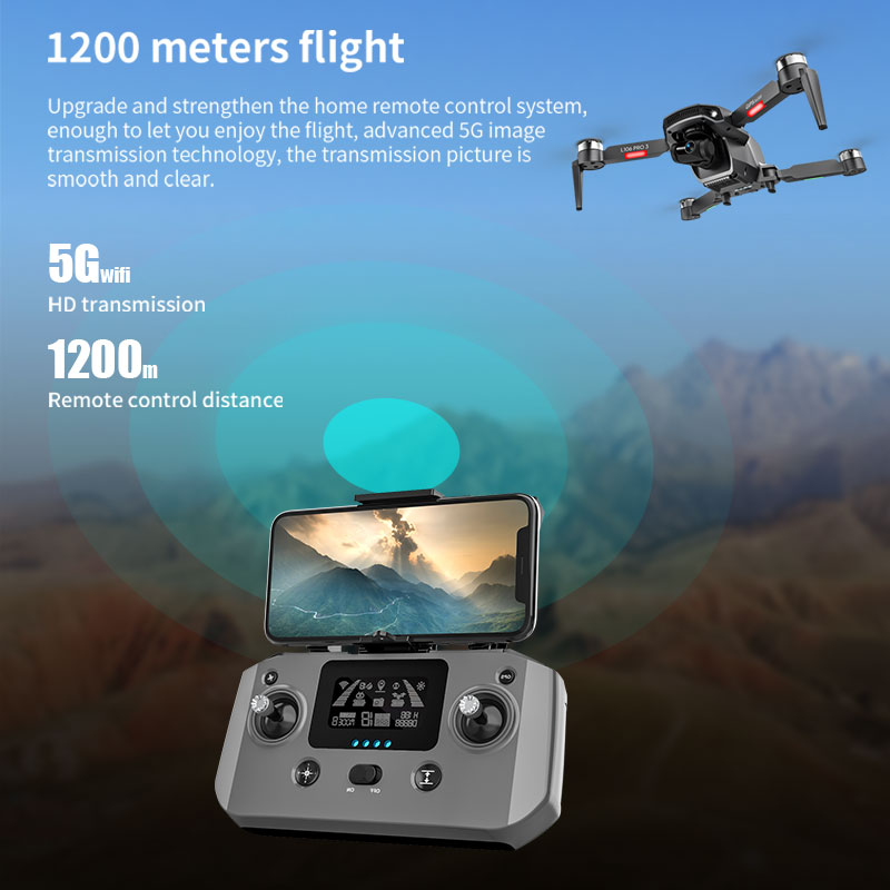 L106 Pro 3 Drone 5G WIFI FPV F - Drone Gimbal 2 Axis ulasan dan harga