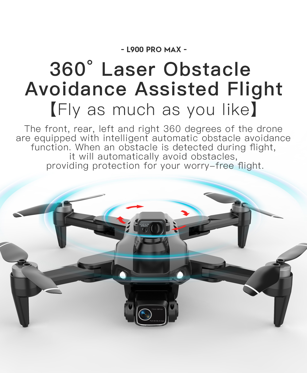 LYZRC L900 PRO MAX Laser obsta - Drone Gimbal 2 Axis ulasan dan harga